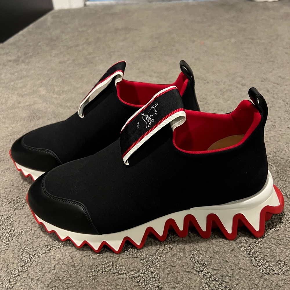 Christian Louboutin Women’s Shark Slip on Sneakers